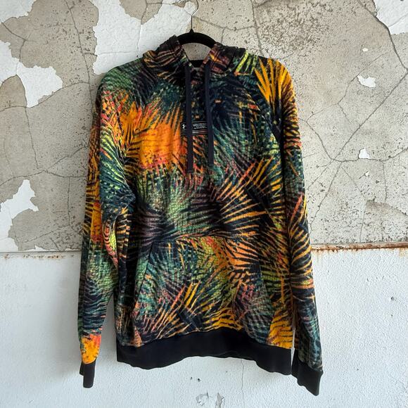 Under Armour Hoodie Rival Fleece Sport Palm Sweatshirt Men's Medium Streetwear - Picture 1 of 5